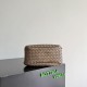 Knockoff Bottega Veneta Campana Small Woven Shoulder Bag Brown Replica Clone