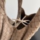 Knockoff Bottega Veneta Campana Small Woven Shoulder Bag Brown Replica Clone