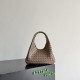 Knockoff Bottega Veneta Campana Small Woven Shoulder Bag Brown Replica Clone