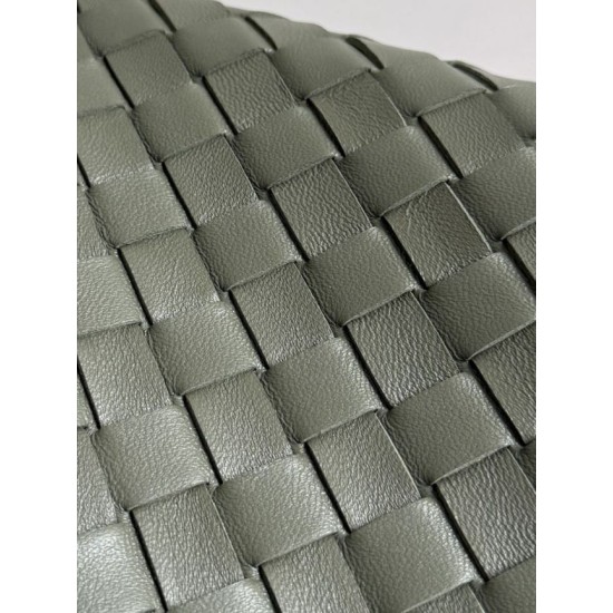 Replica Bottega Veneta Campana Bag Veneta Medium/Large Braided Green Fake Cheap Knockoff Bottega Veneta Campana Bag Veneta Medium/Large Braided Green Replica Clone