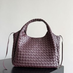 Replica Bottega Veneta Medium/Large Braided Brown Bell Bag Fake Cheap Knockoff Bottega Veneta Medium/Large Braided Brown Bell Bag Replica Clone
