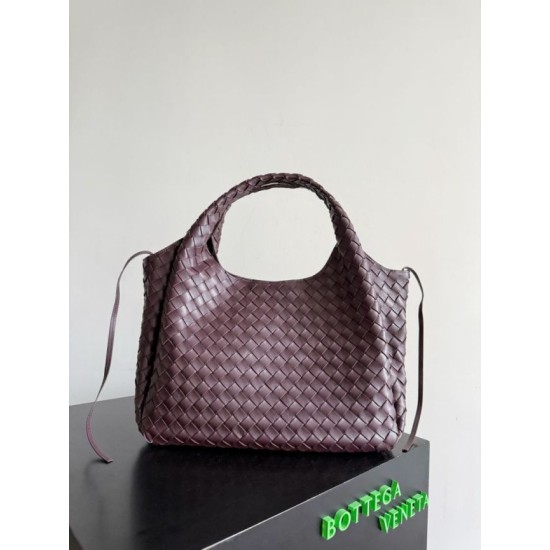 Knockoff Bottega Veneta Medium/Large Braided Brown Bell Bag Replica Clone