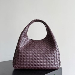Knockoff Bottega Veneta Medium/Large Braided Brown Bell Bag Replica Clone