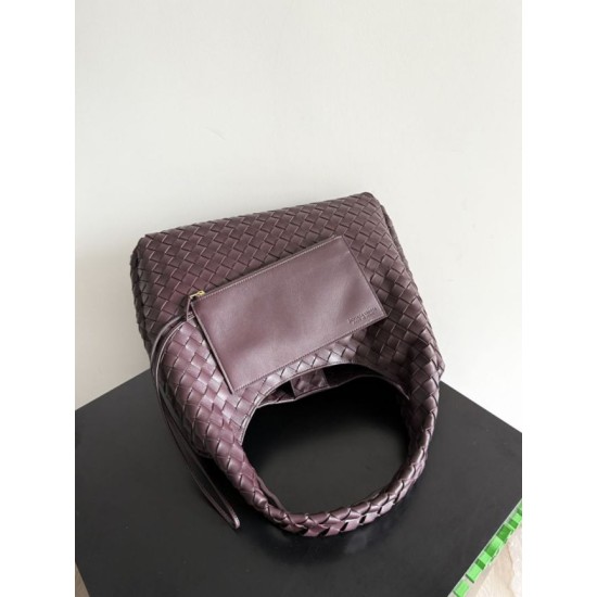 Knockoff Bottega Veneta Medium/Large Braided Brown Bell Bag Replica Clone