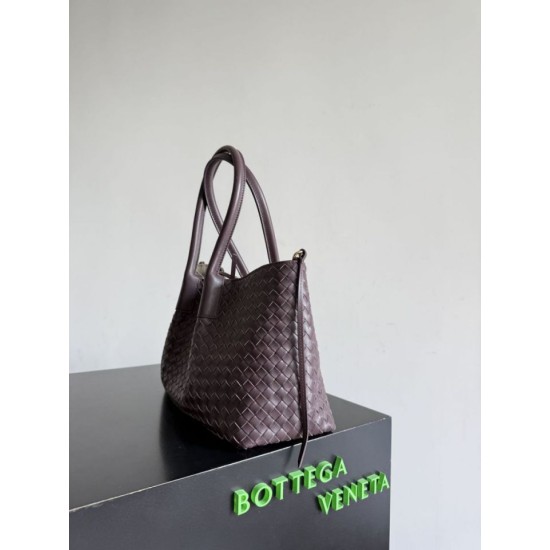 Knockoff Bottega Veneta Pinacoteca Reversible Tote Bag Burgundy Braided Burgundy Replica Clone