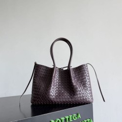 Knockoff Bottega Veneta Pinacoteca Reversible Tote Bag Burgundy Braided Burgundy Replica Clone