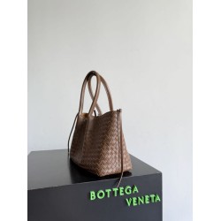 Knockoff Bottega Veneta Pinacoteca Reversible Tote Bag Brown Braided Burgundy Replica Clone
