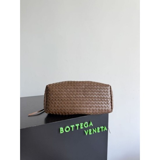 Knockoff Bottega Veneta Pinacoteca Reversible Tote Bag Brown Braided Burgundy Replica Clone