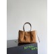 Knockoff Bottega Veneta Pinacoteca Reversible Tote Bag Brown Braided Burgundy Replica Clone