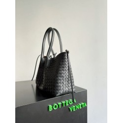 Knockoff Bottega Veneta Pinacoteca Reversible Tote Bag Black Braided Burgundy Replica Clone