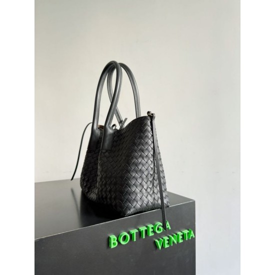 Knockoff Bottega Veneta Pinacoteca Reversible Tote Bag Black Braided Burgundy Replica Clone