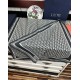 Knockoff Dior Oblique Cashmere Blend Scarf Navy Blue 65 x 185 Replica Clone