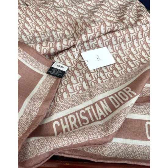Knockoff Dior Oblique Cashmere Blend Scarf Pink 65 x 185 Replica Clone
