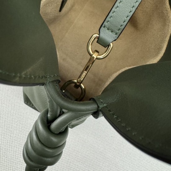 Knockoff Loewe Flamenco Mini Handbag Green Nappa Replica Clone