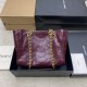 Knockoff YSL Saint Laurent Niki Small Shopping Bag Oiled and Waxed Cowhide Red Replica Clone
