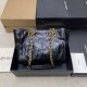 Replica YSL Saint Laurent Niki Small Shopping Bag Oiled and Waxed Cowhide Black Fake Cheap Knockoff YSL Saint Laurent Niki Small Shopping Bag Oiled and Waxed Cowhide Black Replica Clone