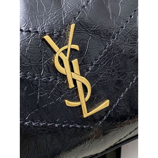 Replica YSL Saint Laurent Niki Small Shopping Bag Oiled and Waxed Cowhide Black Fake Cheap Knockoff YSL Saint Laurent Niki Small Shopping Bag Oiled and Waxed Cowhide Black Replica Clone