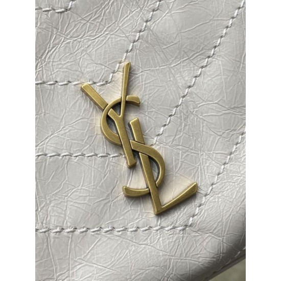 Replica YSL Saint Laurent Niki small tote bag oiled and waxed cowhide beige Fake Cheap Knockoff YSL Saint Laurent Niki small tote bag oiled and waxed cowhide beige Replica Clone