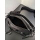 Knockoff Balenciaga Le City Moto small shoulder bag black nylon Replica Clone