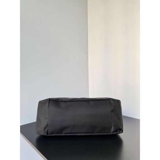 Knockoff Balenciaga Le City Moto medium shoulder bag black nylon Replica Clone
