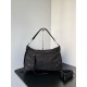 Knockoff Balenciaga Le City Moto medium shoulder bag black nylon Replica Clone