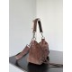 Replica Balenciaga Le City small shoulder bag brown suede Fake Cheap Knockoff Balenciaga Le City small shoulder bag brown suede Replica Clone