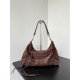 Knockoff Balenciaga Le City medium shoulder bag brown suede Replica Clone