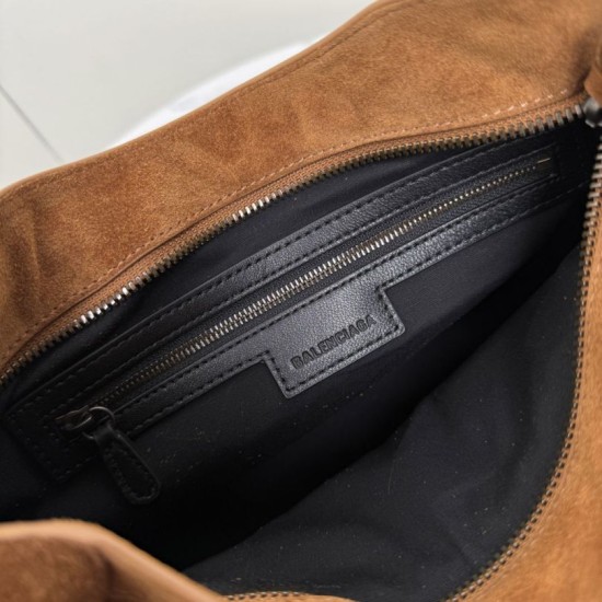 Replica Balenciaga Le City medium tote bag camel suede Fake Cheap Knockoff Balenciaga Le City medium tote bag camel suede Replica Clone
