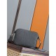 Knockoff Dior Gravity Men's Dior Saddle Triple Pouch gray Replica Clone