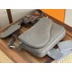 Knockoff Dior Gravity Men's Dior Saddle Triple Pouch gray Replica Clone