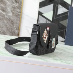 Knockoff Dior Saddle small shoulder bags with black flap Replica Clone