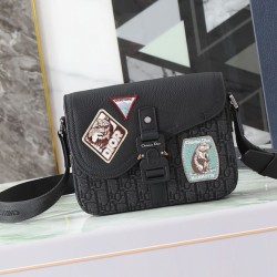 Knockoff Dior Saddle small shoulder bags with black flap Replica Clone