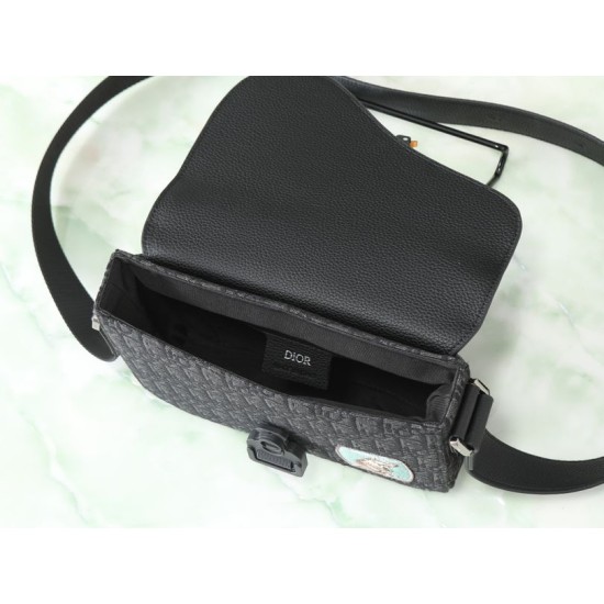 Knockoff Dior Saddle small shoulder bags with black flap Replica Clone
