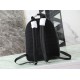 Knockoff Dior Saddle Zip Backpack Dior Oblique jacquard black Replica Clone