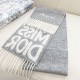 Knockoff Dior Miss Dior Graffiti reversible cashmere scarf gray/ivory 17 x 140 Replica Clone