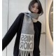 Knockoff Dior Miss Dior Graffiti reversible cashmere scarf gray/ivory 17 x 140 Replica Clone