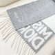 Knockoff Dior Miss Dior Graffiti reversible cashmere scarf gray/ivory 17 x 140 Replica Clone