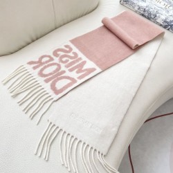 Knockoff Dior Miss Dior Graffiti reversible cashmere scarf gray/pink 17 x 140 Replica Clone