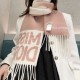 Knockoff Dior Miss Dior Graffiti reversible cashmere scarf gray/pink 17 x 140 Replica Clone