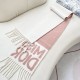 Knockoff Dior Miss Dior Graffiti reversible cashmere scarf gray/pink 17 x 140 Replica Clone