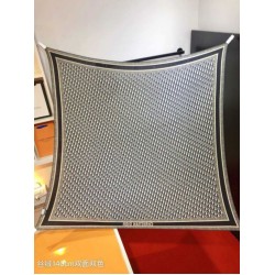 Knockoff Dior Oblique Diortwin reversible square silk and cashmere scarf gray/black 140 x 140 Replica Clone