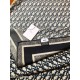 Knockoff Dior Oblique Diortwin reversible square silk and cashmere scarf gray/black 140 x 140 Replica Clone