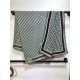 Knockoff Dior Oblique Diortwin reversible square silk and cashmere scarf gray/black 140 x 140 Replica Clone