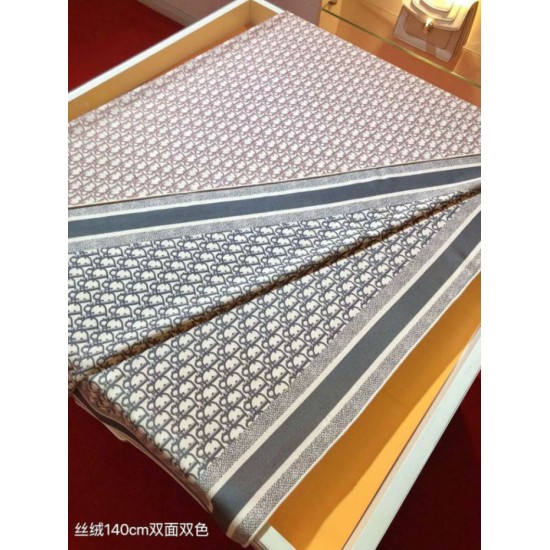 Knockoff Dior Oblique Diortwin reversible square silk and cashmere scarf burgundy/black 140 x 140 Replica Clone