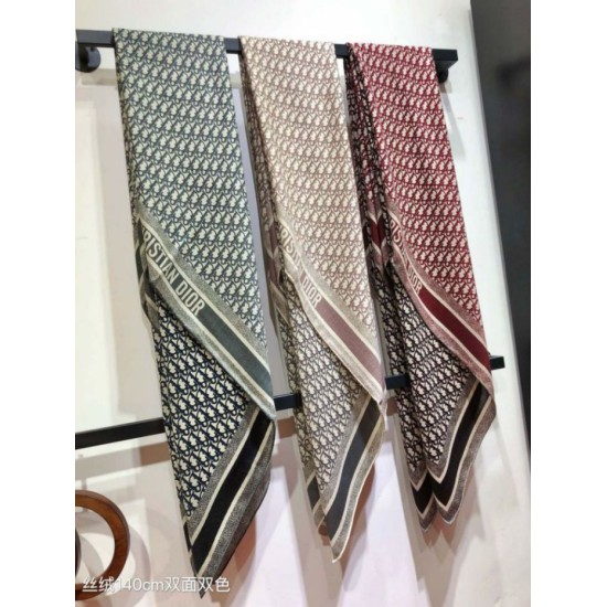 Knockoff Dior Oblique Diortwin reversible square silk and cashmere scarf burgundy/black 140 x 140 Replica Clone