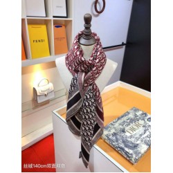 Knockoff Dior Oblique Diortwin reversible square silk and cashmere scarf burgundy/blue 140 x 140 Replica Clone