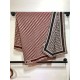 Knockoff Dior Oblique Diortwin reversible square silk and cashmere scarf burgundy/blue 140 x 140 Replica Clone