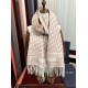 Knockoff Dior Oblique cashmere navy blue/écru fringed scarf 45 x 200 Pink Replica Clone