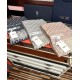 Knockoff Dior Oblique cashmere navy blue/écru fringed scarf 45 x 200 grey Replica Clone