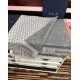 Knockoff Dior Oblique cashmere navy blue/écru fringed scarf 45 x 200 grey Replica Clone